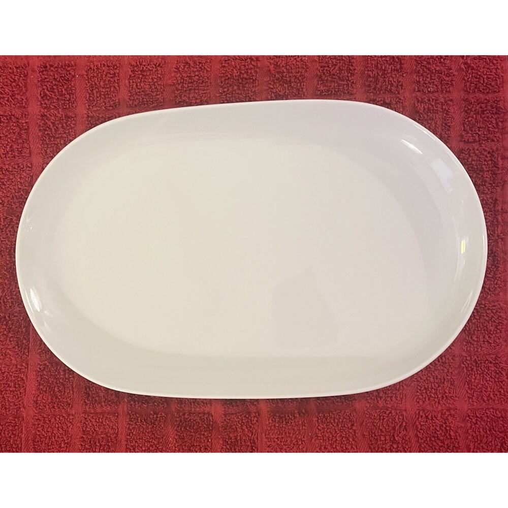 Arzberg White 12.5 in. Serving Platter Oval White Orig Sold in Crate & Barrel